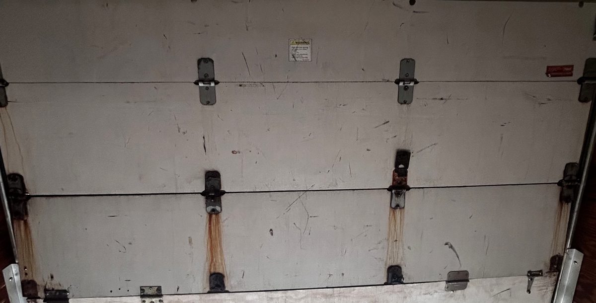 Truck door sections and hinges